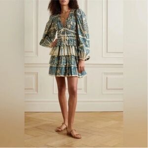 Ulla Johnson Nina Tiered Cotton Voile Mini Dress Lanai 4